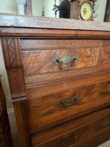 Victorian-Eastlake-Walnut-Dresser-with-Marble-Top-second-image