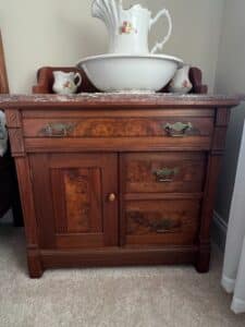Victorian-Eastlake-Walnut-Washstand-with-Burl-Veneer-and-Marble-Top