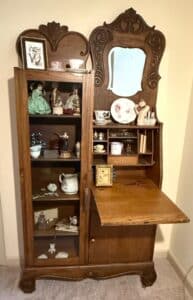 Victorian-Oak-Side-by-Side-Secretary-Desk-with-Display-Cabinet