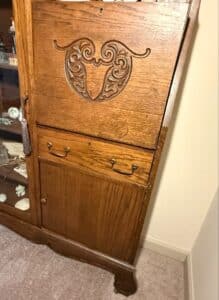 Victorian-Oak-Side-by-Side-Secretary-Desk-with-Display-Cabinet-third-image