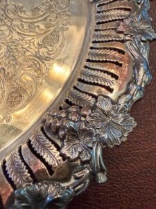 Victorian-Silver-Plated-Tray-with-Grapevine-Motif-and-Pierced-Border-second-image