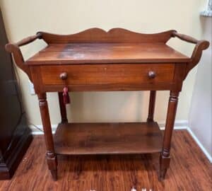 Victorian-Walnut-Washstand-with-Drawer