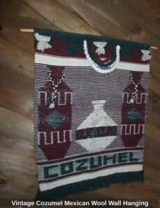 Vintage-Cozumel-Mexican-Wool-Wall-Hanging