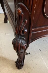 Vintage-French-Provincial-Flame-Mahogany-Highboy-Dresser-fourth-image