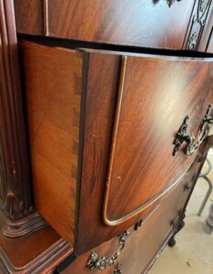 Vintage-French-Provincial-Flame-Mahogany-Highboy-Dresser-second-image