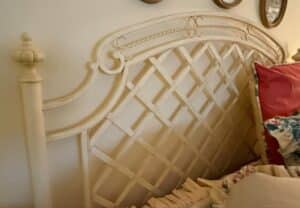 Vintage-Lattice-Headboard-and-Ralph-Lauren-Evelyn-Floral-Comforter-Set-Queen-Size-second-image