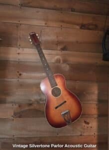 Vintage-Silvertone-Parlor-Acoustic-Guitar