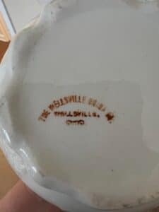 Wellsville-China-Co.-Pitcher-Floral-Decorated-second-image