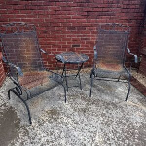 Woodard-Briarwood-Wrought-Iron-Patio-Set-Chairs-Table