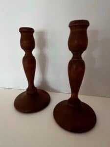 Wooden-Barley-Twist-Candlestick-Pair
