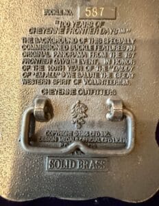 Wyoming-Centennial-and-Cheyenne-Frontier-Days-th-Annual-Limited-Edition-Belt-Buckles-third-image
