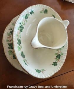 Franciscan-Ivy-Gravy-Boat-and-Underplate