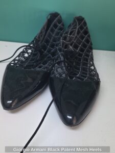 Giorgio-Armani-Black-Patent-Mesh-Heels