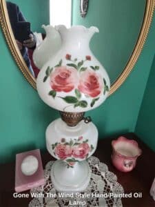 Gone-With-The-Wind-Style-Hand-Painted-Oil-Lamp