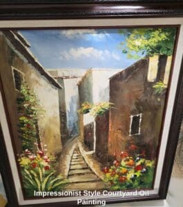 Impressionist-Style-Courtyard-Oil-Painting
