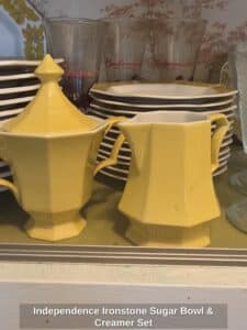 Independence-Ironstone-Sugar-Bowl-Creamer-Set