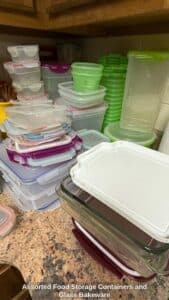 Assorted-Food-Storage-Containers-and-Glass-Bakeware