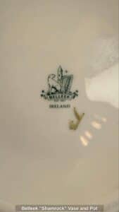 Belleek-Shamrock-Vase-and-Pot-second-image-1