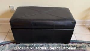 Black-Faux-Leather-Storage-Ottoman