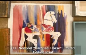 C.L.-Newport-Carousel-Horse-Limited-Edition-Print-1