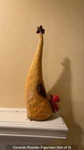 Ceramic-Rooster-Figurines-Set-of-second-image-1