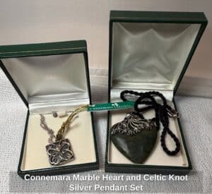 Connemara-Marble-Heart-and-Celtic-Knot-Silver-Pendant-Set