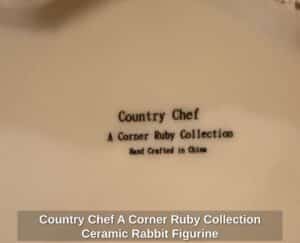 Country-Chef-A-Corner-Ruby-Collection-Ceramic-Rabbit-Figurine-second-image-1