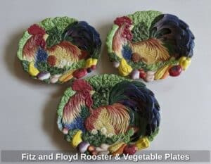 Fitz-and-Floyd-Rooster-Vegetable-Plates