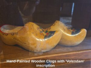 Hand-Painted-Wooden-Clogs-with-Volendam-inscription