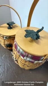 Longaberger-October-Fields-Pumpkin-Halloween-Basket-Set-1