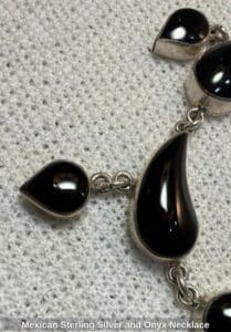 Mexican-Sterling-Silver-and-Onyx-Necklace-second-image