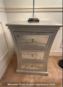 Mirrored-Three-Drawer-Nightstand-Style