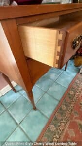 Queen-Anne-Style-Cherry-Wood-Lowboy-Table-second-image