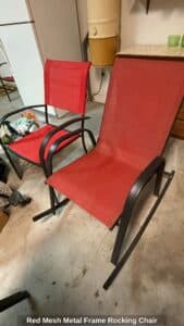 Red-Mesh-Metal-Frame-Rocking-Chair