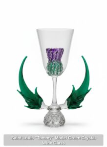 Saint-Louis-Tommy-Model-Green-Crystal-Wine-Glass