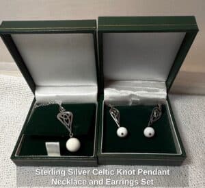 Sterling-Silver-Celtic-Knot-Pendant-Necklace-and-Earrings-Set