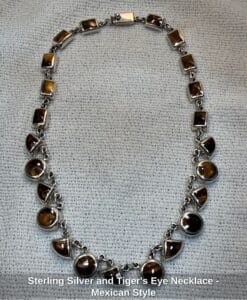 Sterling-Silver-and-Tigers-Eye-Necklace-Mexican-Style