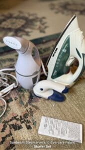 Sunbeam-Steam-Iron-and-Evercare-Fabric-Shaver-Set-1