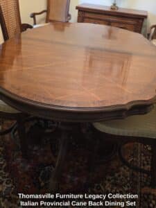 Thomasville-Furniture-Legacy-Collection-Italian-Provincial-Cane-Back-Dining-Set