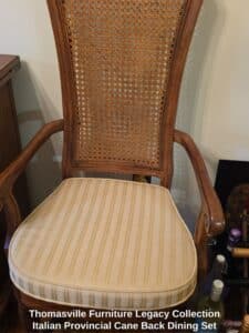 Thomasville-Furniture-Legacy-Collection-Italian-Provincial-Cane-Back-Dining-Set-second-image