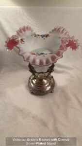 Victorian-Brides-Basket-with-Cherub-Silver-Plated-Stand-1