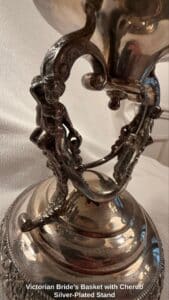 Victorian-Brides-Basket-with-Cherub-Silver-Plated-Stand-third-image-1