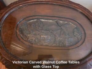 Victorian-Carved-Walnut-Coffee-Tables-with-Glass-Top-third-image