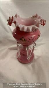 Victorian-Pink-Opaline-Glass-Brides-Bowl-Vase-with-Prisms-1