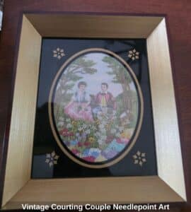 Vintage-Courting-Couple-Needlepoint-Art-second-image