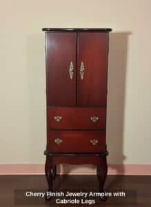 Cherry-Finish-Jewelry-Armoire-with-Cabriole-Legs-1
