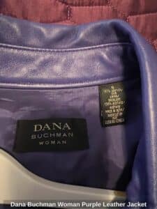 Dana-Buchman-Woman-Purple-Leather-Jacket-second-image-1