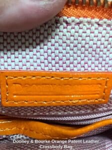Dooney-Bourke-Orange-Patent-Leather-Crossbody-Bag-second-image-1