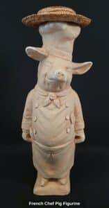 French-Chef-Pig-Figurine