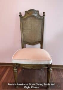French-Provincial-Style-Dining-Table-and-Eight-Chairs-second-image-1